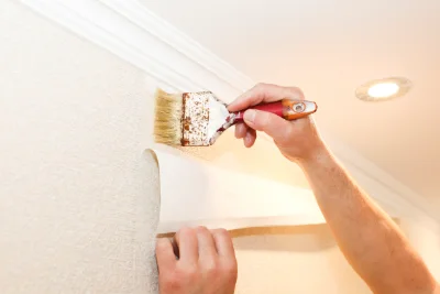 Pose de papier peint à Obenheim — revêtements muraux et toiles de verre